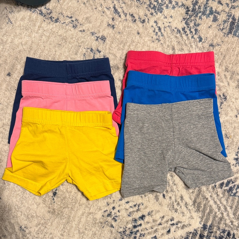 Colorful Baby Bike Shorts Set